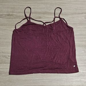 NWOT -  AEO -  Burgandy Crop Top - Sz L